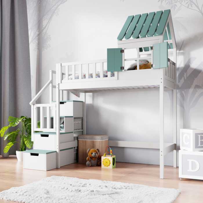 Mezzanin-Hausbett